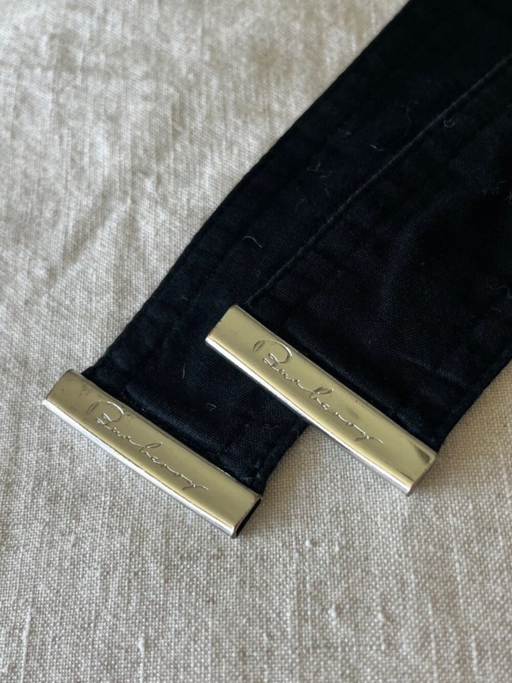 Black Burberry Pleated Wrap Dress - Picture 3 of 10